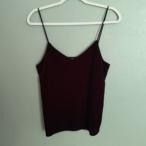 Velvet v neck tank
